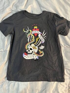 Ed Hardy Women Goth Tee